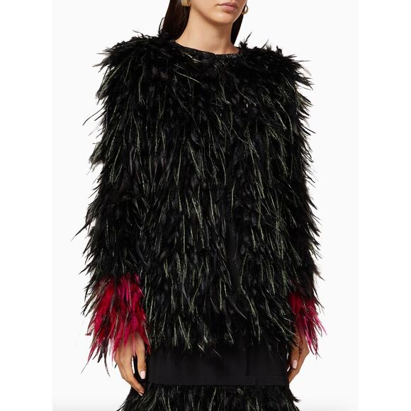 NWT Rare DRIES VAN NOTEN Roya Feather Jacket - Picture 16 of 16